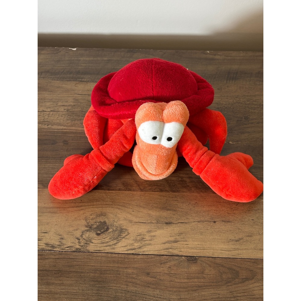 Disney Store Sebastian the Crab Plush The Little Mermaid Red Orange Stuffed Toy